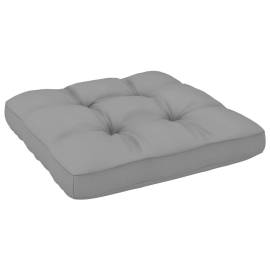 Pernă canapea din paleți, gri, 70x70x12 cm, 3 image