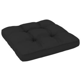 Pernă canapea din paleți, negru, 70x70x12 cm, 3 image