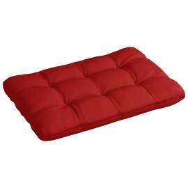 Pernă canapea din paleți, roșu, 120 x 80 x 12 cm, textil