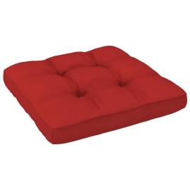Pernă canapea din paleți, roșu, 50x50x12 cm, 2 image