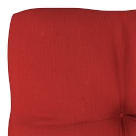 Pernă canapea din paleți, roșu, 50x50x12 cm, 3 image