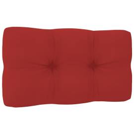 Pernă canapea din paleți, roșu, 70 x 40 x 12 cm