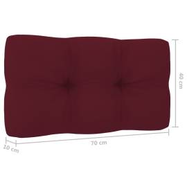 Pernă canapea din paleți, roșu vin, 70 x 40 x 12 cm, 4 image
