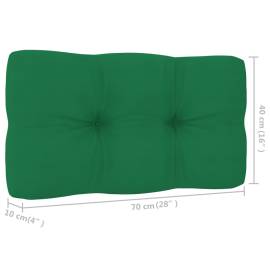 Pernă canapea din paleți, verde, 70 x 40 x 12 cm, 4 image