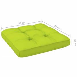 Pernă canapea din paleți, verde aprins, 70x70x12 cm, 5 image