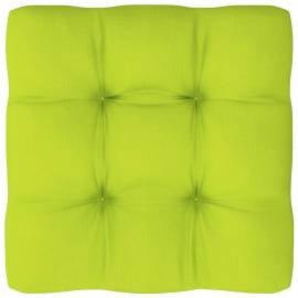 Pernă canapea din paleți, verde crud, 60x60x12cm