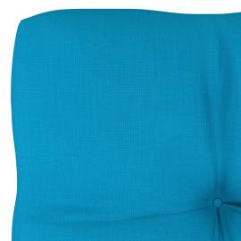 Pernă pentru canapea din paleți, albastru, 60x60x12cm, 3 image