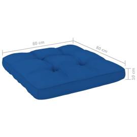 Pernă pentru canapea din paleți, albastru, 80 x 80 x 12 cm, 5 image