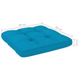 Pernă pentru canapea din paleți, albastru, 80 x 80 x 12 cm, 5 image