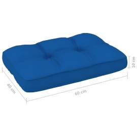 Pernă pentru canapea din paleți, albastru regal 60 x 40 x 12 cm, 4 image