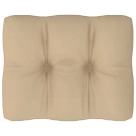 Pernă pentru canapea din paleți, bej, 50 x 40 x 12 cm