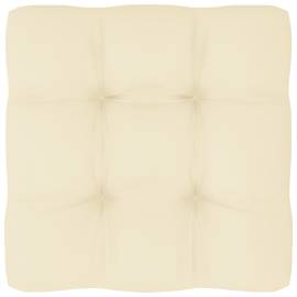 Pernă pentru canapea din paleți, crem, 50 x 50 x 12 cm