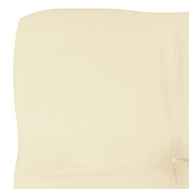 Pernă pentru canapea din paleți, crem, 50 x 50 x 12 cm, 3 image