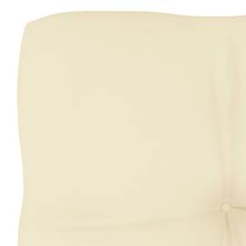 Pernă pentru canapea din paleți, crem, 60x60x12cm, 3 image