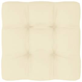 Pernă pentru canapea din paleți, crem, 80 x 80 x 12 cm