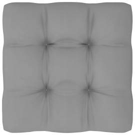Pernă pentru canapea din paleți, gri, 80 x 80 x 12 cm