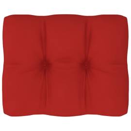 Pernă pentru canapea din paleți, roșu, 50 x 40 x 12 cm