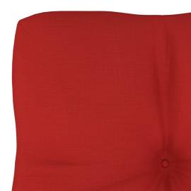 Pernă pentru canapea din paleți, roșu, 60 x 40 x 12 cm, 3 image