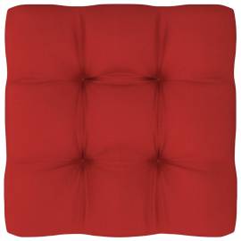 Pernă pentru canapea din paleți, roșu, 60x60x12cm