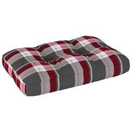 Pernă pentru canapea din paleți, roșu carouri, 60 x 40 x 12 cm, 2 image