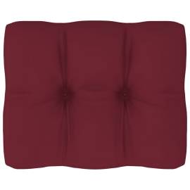 Pernă pentru canapea din paleți, roșu vin, 50 x 40 x 12 cm