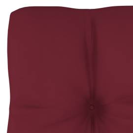 Pernă pentru canapea din paleți, roșu vin, 50 x 40 x 12 cm, 3 image