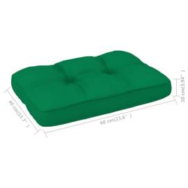 Pernă pentru canapea din paleți, verde, 60 x 40 x 12 cm, 4 image
