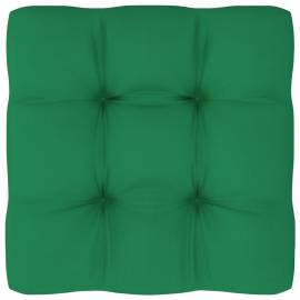 Pernă pentru canapea din paleți, verde, 60x60x12cm
