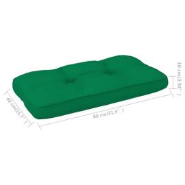 Pernă pentru canapea din paleți, verde, 80 x 40 x 12 cm, 4 image