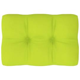 Pernă pentru canapea din paleți, verde aprins, 60 x 40 x 12 cm