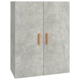 Dulap de perete suspendat, gri beton, 69,5x34x90 cm, 2 image