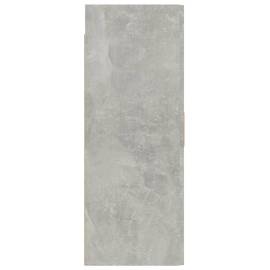 Dulap de perete suspendat, gri beton, 69,5x34x90 cm, 7 image
