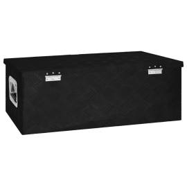 Cutie de depozitare, negru, 80x39x30 cm, aluminiu, 4 image