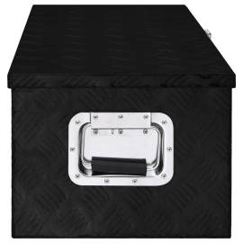 Cutie de depozitare, negru, 80x39x30 cm, aluminiu, 3 image