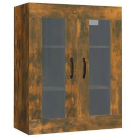 Dulap de perete suspendat, stejar fumuriu, 69,5x34x90 cm, 2 image