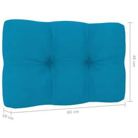 Perne canapea din paleți, 2 buc., albastru, 10 image