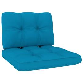 Perne canapea din paleți, 2 buc., albastru, 2 image