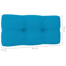 Perne canapea din paleți, 2 buc., albastru, 10 image