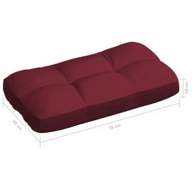 Perne canapea din paleți, 7 buc, roșu vin, 10 image