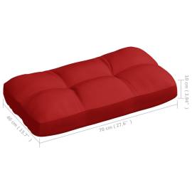 Perne canapea din paleți, 7 buc, roșu, 10 image