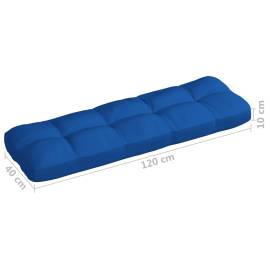 Perne canapea din paleți 7 buc. albastru regal, 9 image