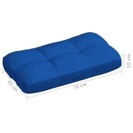 Perne canapea din paleți 7 buc. albastru regal, 10 image