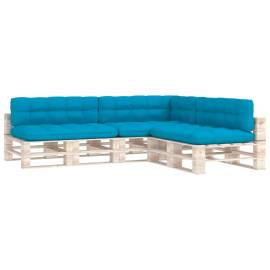 Perne canapea din paleți 7 buc. albastru, 2 image