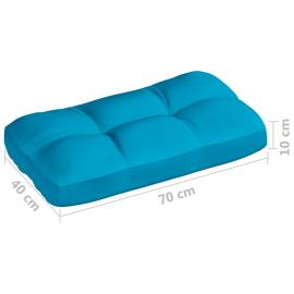 Perne canapea din paleți 7 buc. albastru, 10 image