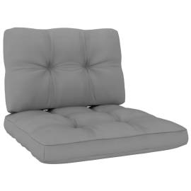 Perne de canapea din paleți, 2 buc., gri, 2 image