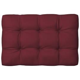Perne de canapea din paleți, 3 buc., roșu vin, 4 image