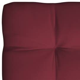 Perne de canapea din paleți, 3 buc., roșu vin, 7 image