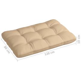 Perne pentru canapea din paleți, 2 buc., bej, 7 image