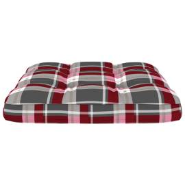 Perne pentru canapea din paleți, 2 buc., roșu carouri, 8 image