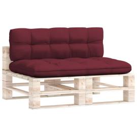 Perne pentru canapea din paleți, 2 buc., roșu vin, 2 image